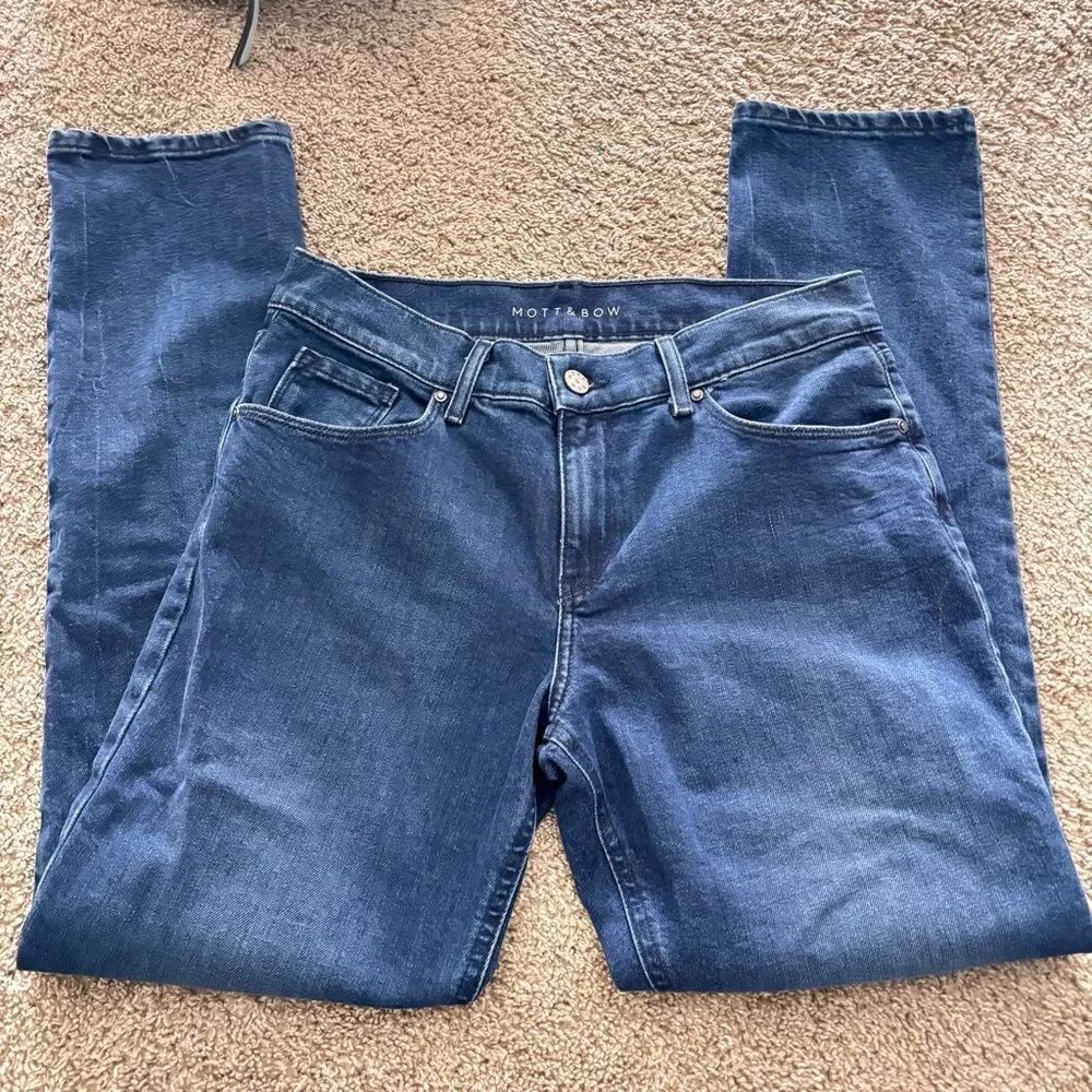 Mott & Bow Women's Boyfriend Jeans - Medium/Dark Blue size 29